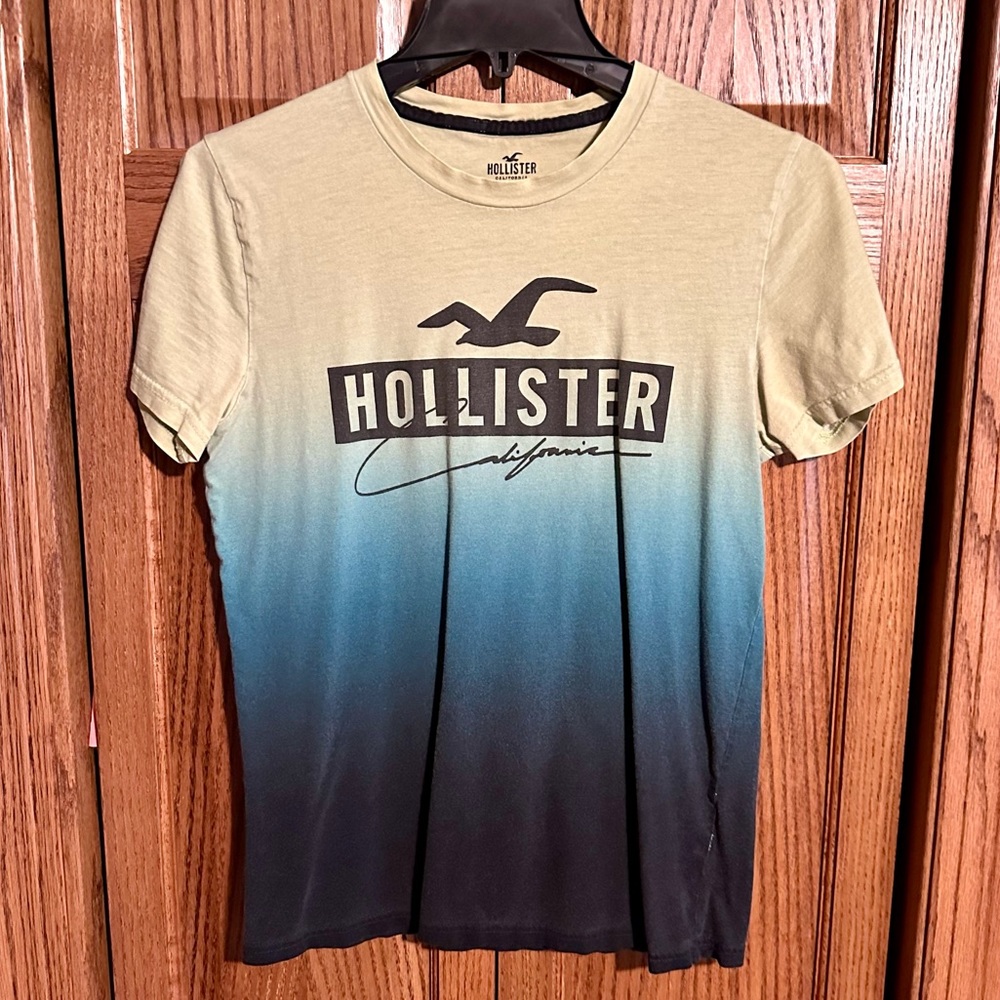 Hollister Ombré T-Shirt - Blue/Green - Xsmall